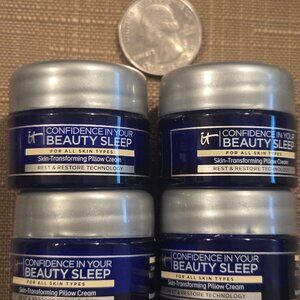 4 Pack IT Cosmetics Confidence in Your Beauty Sleep Night Cream -travel size